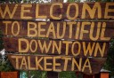Photo of welcome to Talkeetna sign